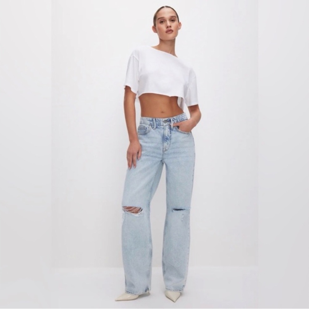 Good American High Rise Boyfriend jeans size 4